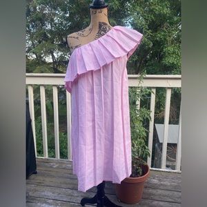 Pink One Shoulder Dress Size S Sugar Lips